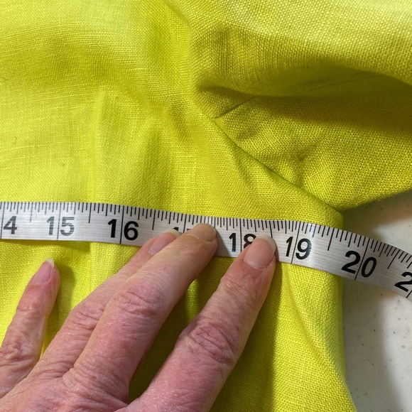 J. Crew Vibrant Chartreuse Linen Blend Blazer - Picture 6 of 7